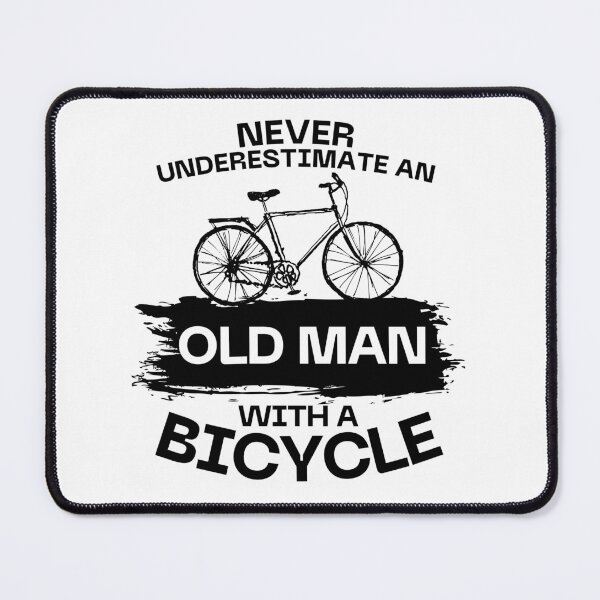 Item preview, Never Underestimate An Old Man with a bicycle designed and sold by ArTips.