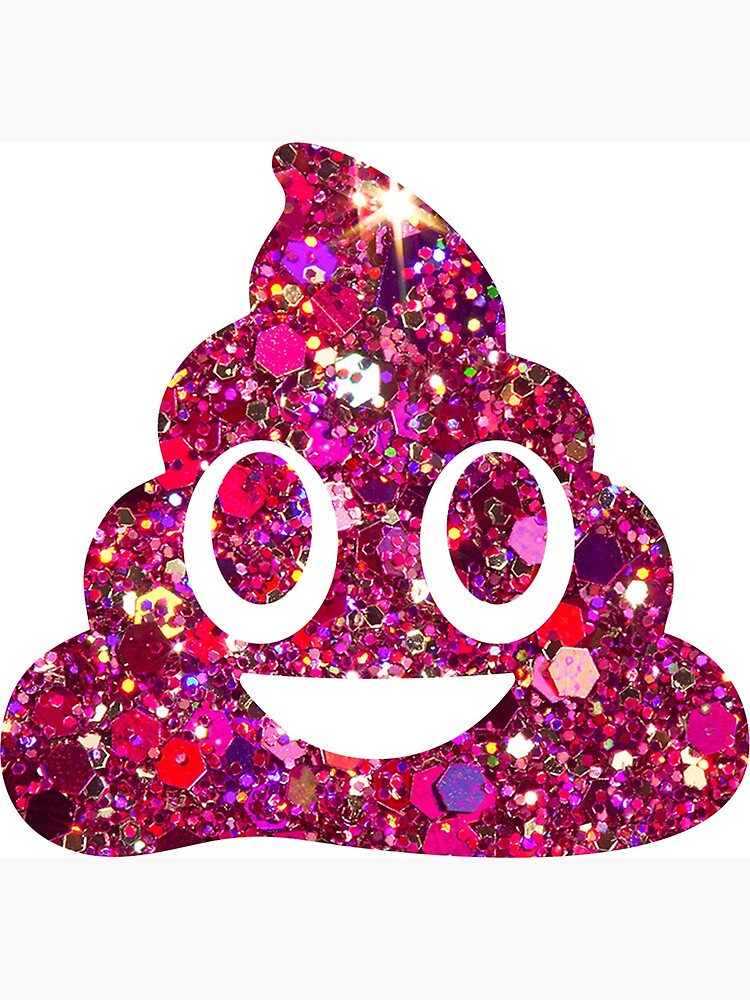 Glitter Poop Emoji Photographic Print For Sale By Ladiii Redbubble