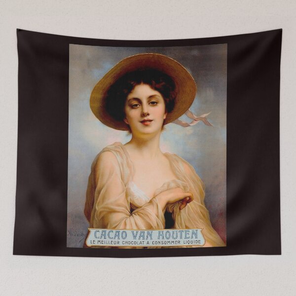 Item preview, CACAO VAN HOUTEN; Vintage Chocolate Advertising Print designed and sold by posterbobs.