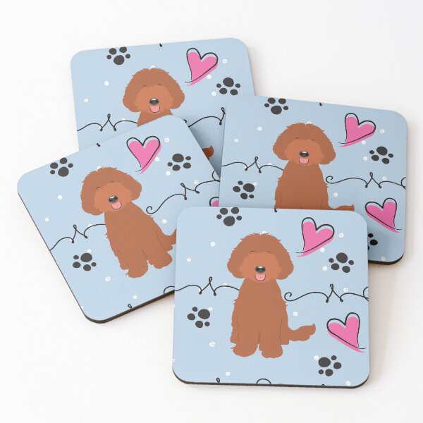 Item preview, LOVE Red Labradoodle designed and sold by Lulupainting.