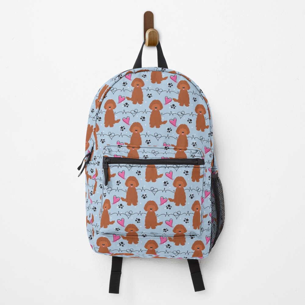 LOVE Red Labradoodle Backpack