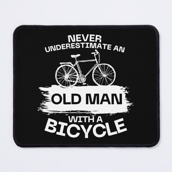 Item preview, Never Underestimate An Old Man with a bicycle designed and sold by ArTips.