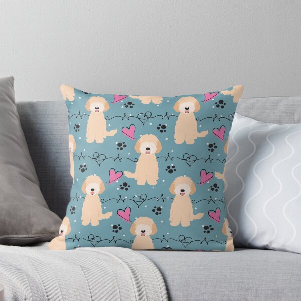 Item preview, LOVE Cream Gold Apricot Labradoodle designed and sold by Lulupainting.