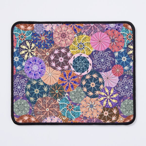 Item preview, Sea-Urchins and Anemones in deep blue and pink designed and sold by BinkyMcKee.