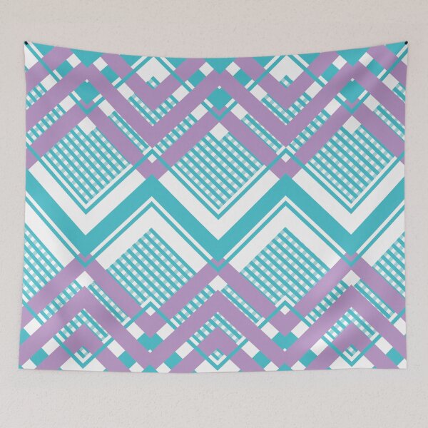 Item preview, Blue and lavender zig zag pattern designed and sold by BLMcreations.