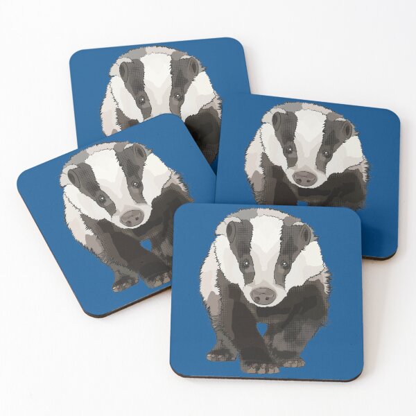 Item preview, Badger in Classic Blue by www.BeeFoxTree.com designed and sold by BeeFoxTree.