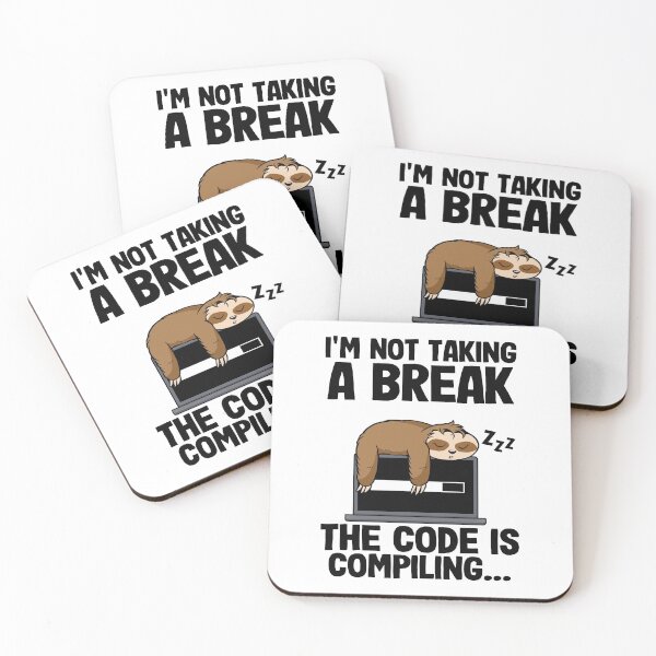 Item preview, The Code Is Compiling Funny Sloth Programming Nerd designed and sold by Stronzi.