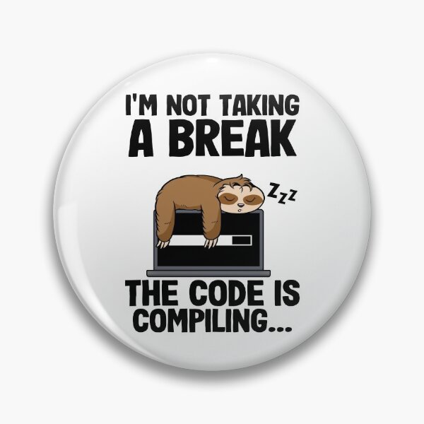 Item preview, The Code Is Compiling Funny Sloth Programming Nerd designed and sold by Stronzi.