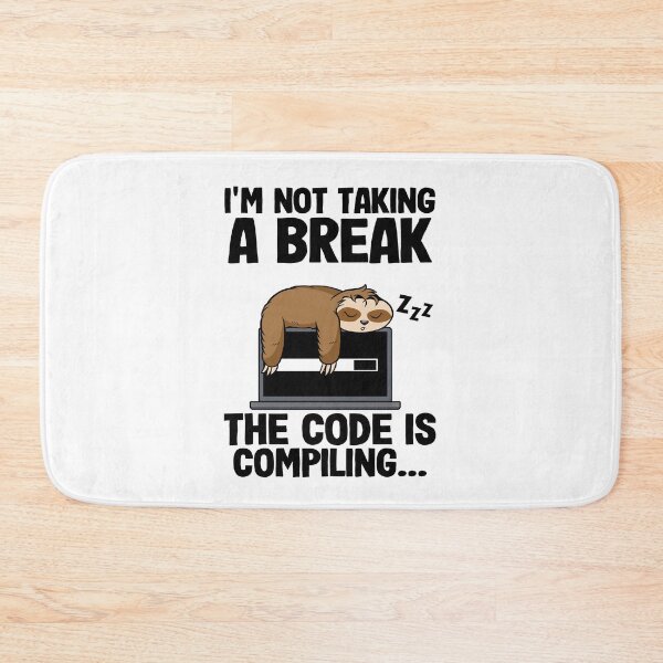 Item preview, The Code Is Compiling Funny Sloth Programming Nerd designed and sold by Stronzi.