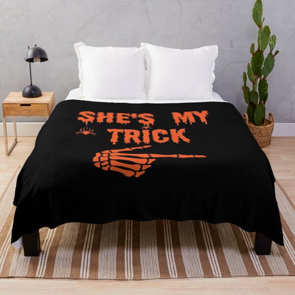 Item preview, She's my trick- funny Couples Halloween- for women and men designed and sold by happy gift art.