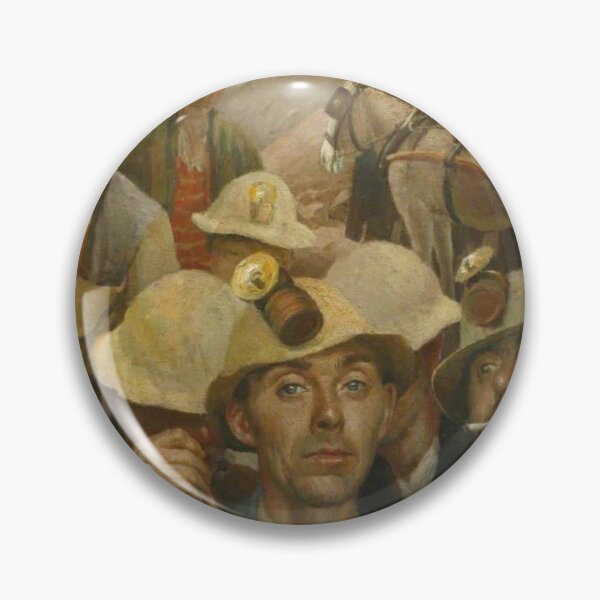 Item preview, Vintage painting of a group of English Miners - Harold Harvey designed and sold by Vintage Designs +.