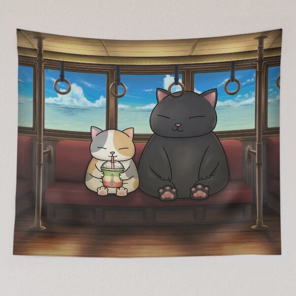 Item preview, Cats on Sea Train  designed and sold by Takeda-art.