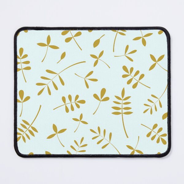 Item preview, Gold Leaves Design on Light Blue designed and sold by NataliePaskell.