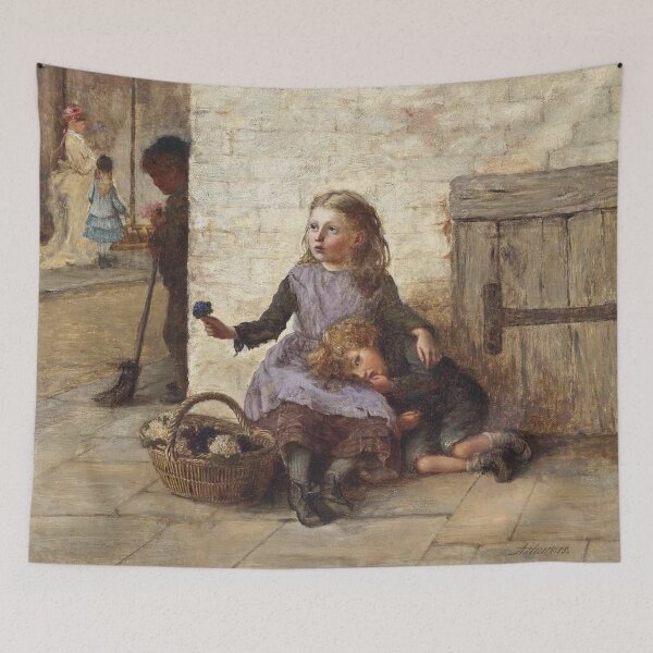 Item preview, Street Urchins vintage painting designed and sold by Vintage Designs +.
