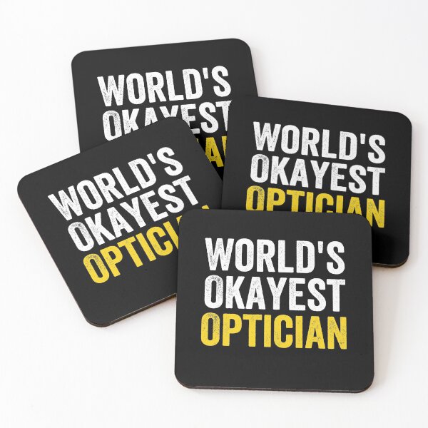 Item preview, World's Okayest Optician Funny designed and sold by happinestSHOP.