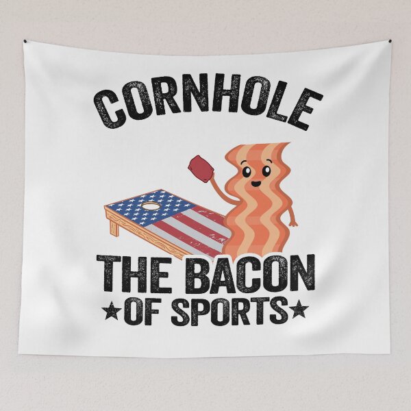 Item preview, Cornhole The Bacon Of Sports American Flag Board Corn Hole designed and sold by Stronzi.