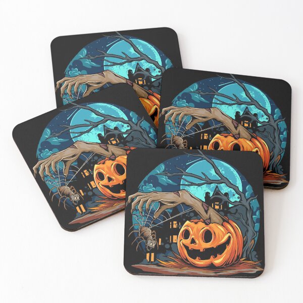 Item preview, Scary Pumpkin halloween & zombie hands Halloween designed and sold by anass002.