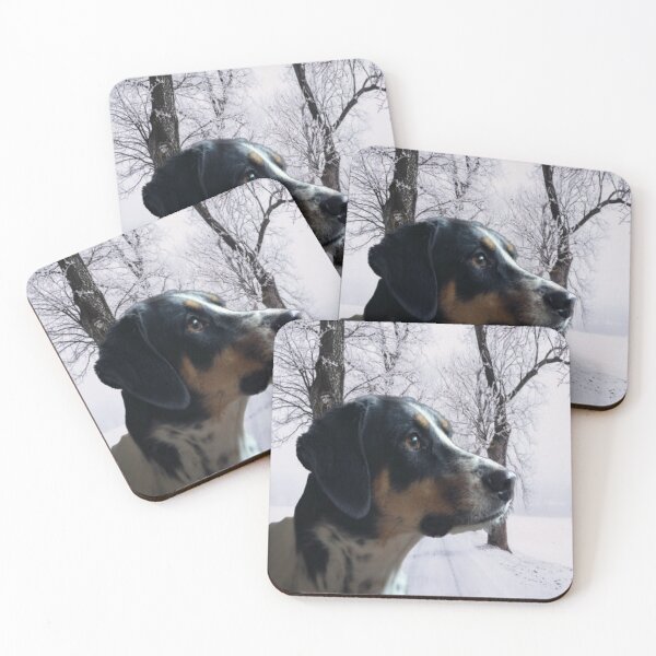 Item preview, dog on snow designed and sold by SHOPILIE.