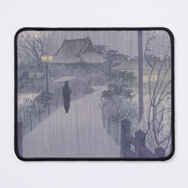 Item preview, Evening rain at the Shinobazu pond designed and sold by redstitchlab.