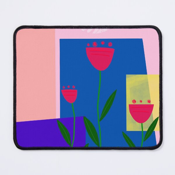 Item preview, abstract floral composition designed and sold by redstitchlab.