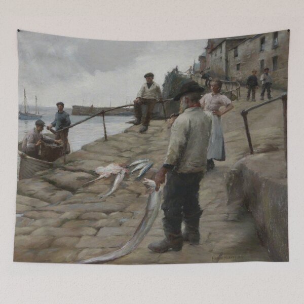 Item preview, English Fishermen by Harold Harvey designed and sold by Vintage Designs +.