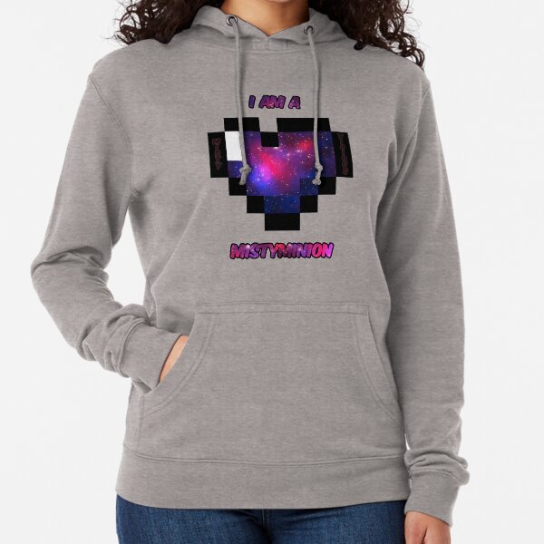 I am a MistyMinion - Galaxy Heart **NO** White Border-Use for LIGHT colored items only** Lightweight Hoodie
