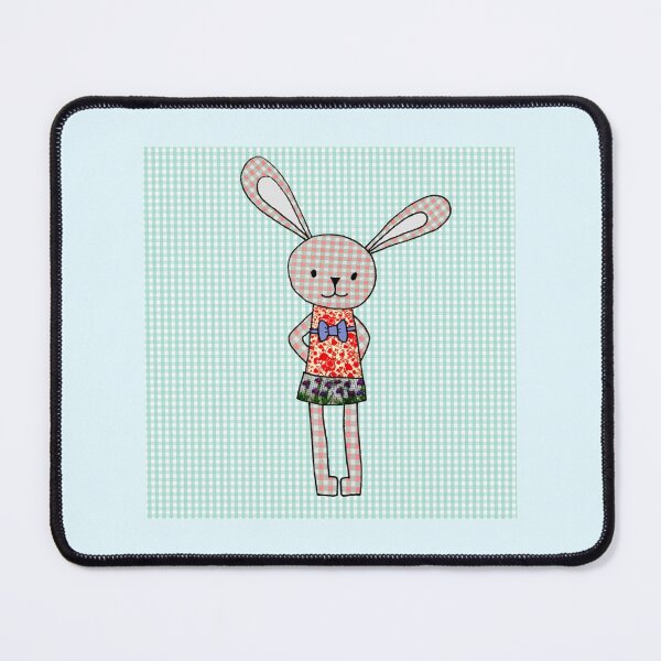 Item preview, gingham rabbit designed and sold by redstitchlab.