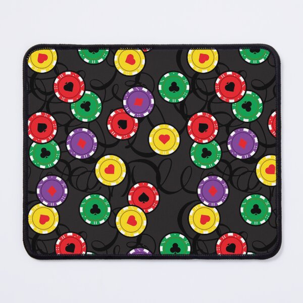 Item preview, Casino Poker Chips Funky Pattern designed and sold by HotHibiscus.
