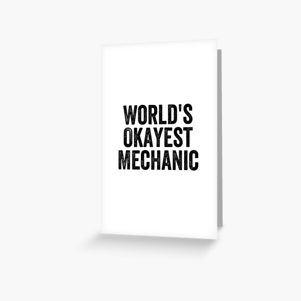 Item preview, World's Okayest Mechanic Funny designed and sold by happinestSHOP.