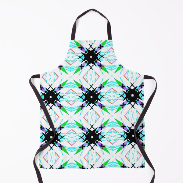 Item preview, Bright Fresh Colorful Winter White Black Green Turquoise Geometric Pattern Mosaic designed and sold by PatternPerfect.