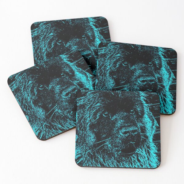 Item preview, Dog black blue crystal designed and sold by Moonyflower.