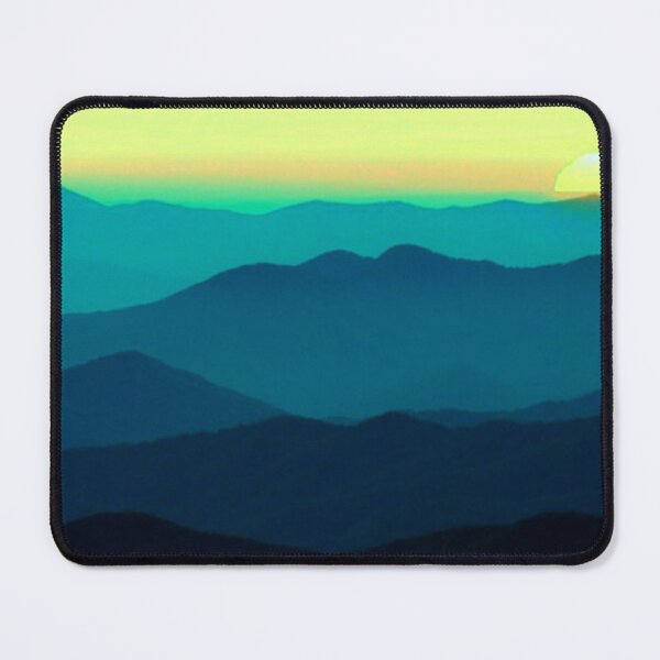 Item preview, WATERCOLOR MISTY MOUNTAINSCAPE -blue designed and sold by THE AMERICAN TEEVANGELIST.