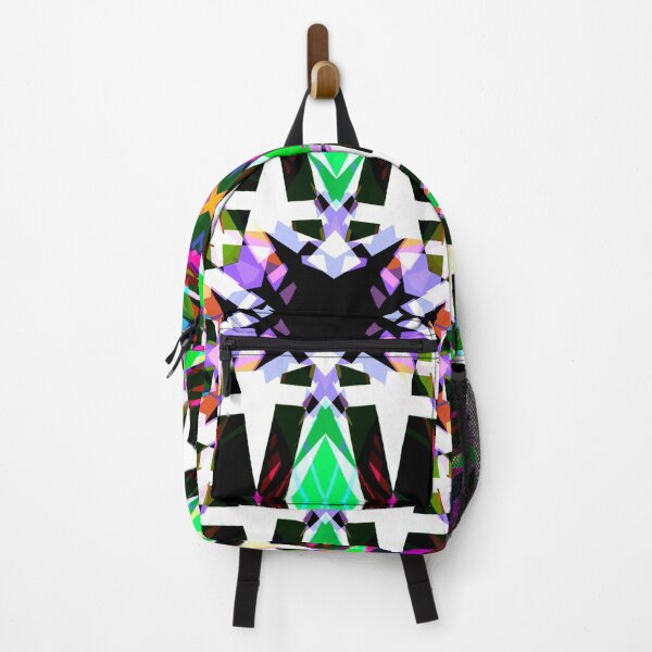 Item preview, Bright Fresh Winter White Black Green Purple Geometric Pattern Mosaic designed and sold by PatternPerfect.