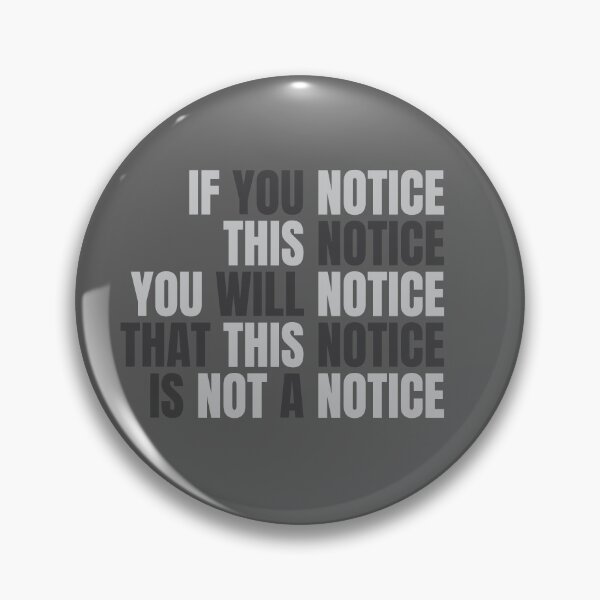 Item preview, Notice this notice Typographic Essential design designed and sold by PixelMajikz.