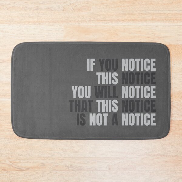Item preview, Notice this notice Typographic Essential design designed and sold by PixelMajikz.