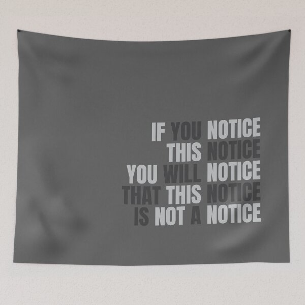 Item preview, Notice this notice Typographic Essential design designed and sold by PixelMajikz.