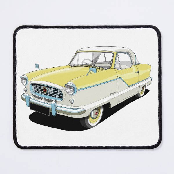 Item preview, Austin Metropolitan in two tone yellow and white designed and sold by candc-retro.