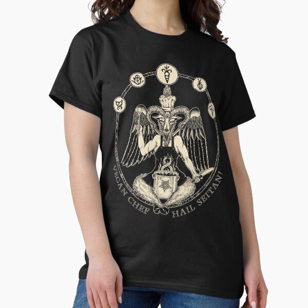 Artikel-Vorschau von Veganer Koch Baphomet: Seien Sie gegrüßt! Veganer Koch!, designt und verkauft von RedFinchDesigns.