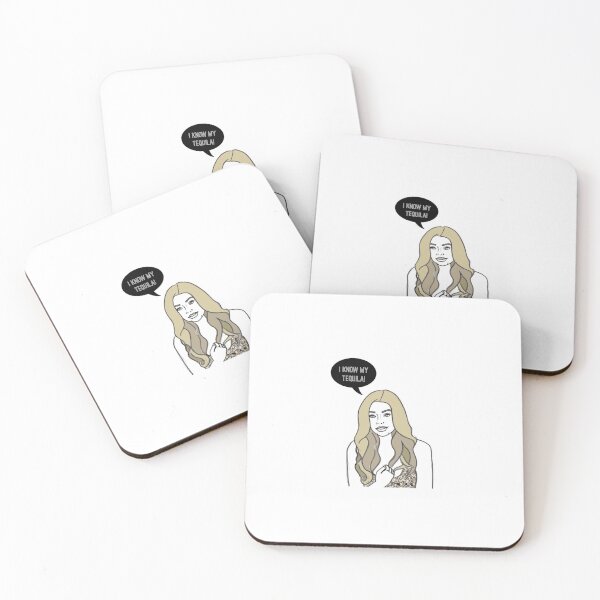 Item preview, I know my Tequila Coasters  designed and sold by VintMintage.