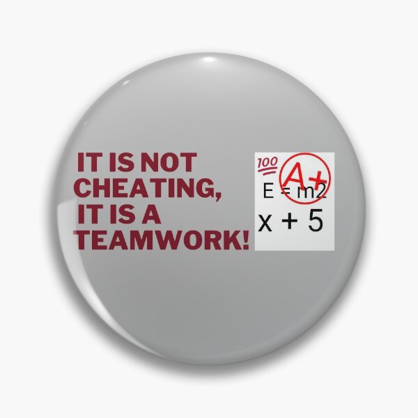 Item preview, [Quotes] - It is not cheating It's a teamwork (Dark Chocolate) designed and sold by PeterMun1007.