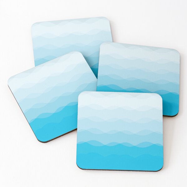 Item preview, Blue cool dreamy waves flow designed and sold by risingrocket.
