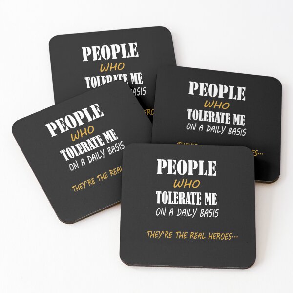 Item preview, People Who Tolerate Me On A Daily Basis They're The Real Heroes Funny Gifts  designed and sold by sichaz.