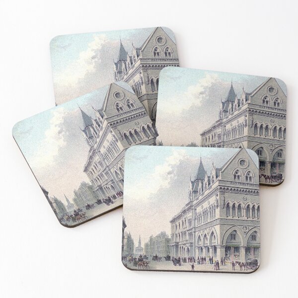 Item preview, Vintage Illustration of The Stock Exchange, Buchanan Street, Glasgow designed and sold by yourscotland.