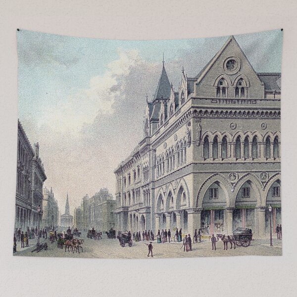 Item preview, Vintage Illustration of The Stock Exchange, Buchanan Street, Glasgow designed and sold by yourscotland.