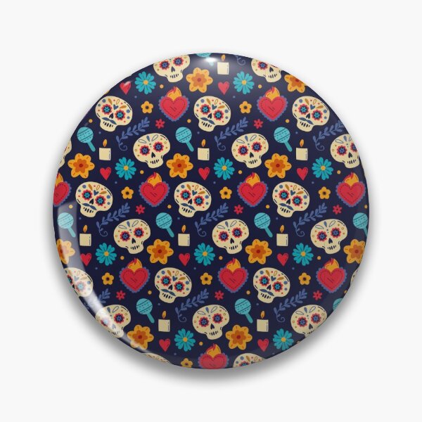 Item preview, Cute Dia de Muertos Pattern with skulls designed and sold by anass002.