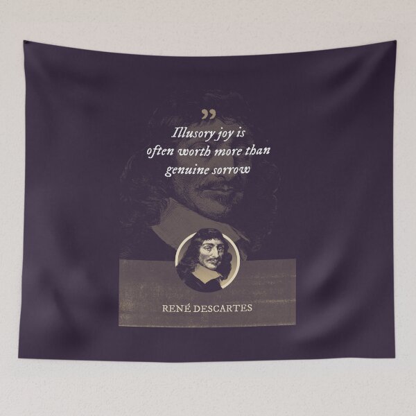 Item preview, René Descartes - Illusory joy is often worth more than genuine sorrow designed and sold by Syahrasi.
