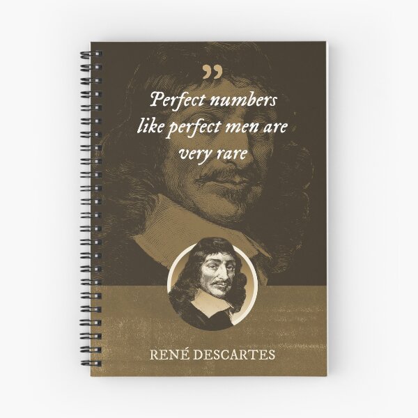 Item preview, René Descartes - Perfect numbers like perfect men are very rare designed and sold by Syahrasi.