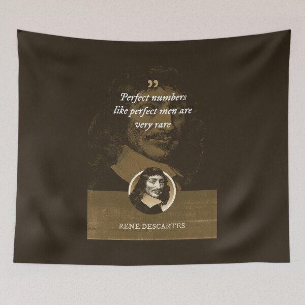 Item preview, René Descartes - Perfect numbers like perfect men are very rare designed and sold by Syahrasi.