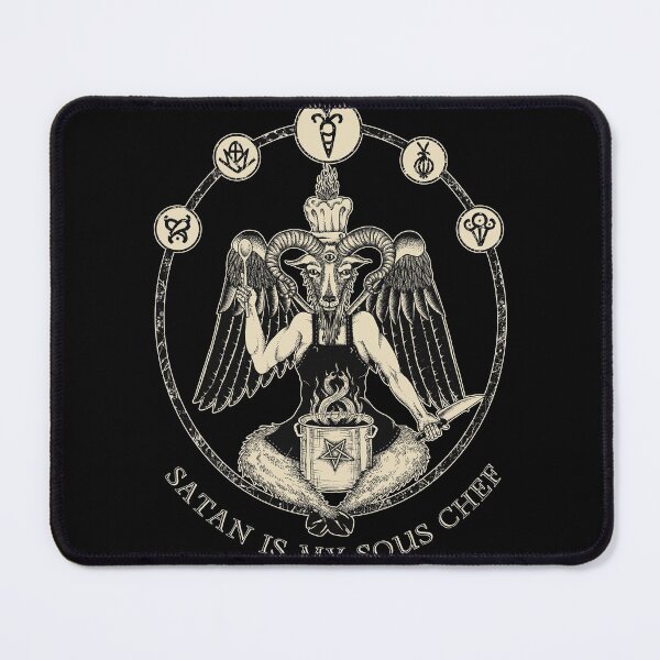 Item preview, Satan is my sous chef: Chef Baphomet designed and sold by RedFinchDesigns.