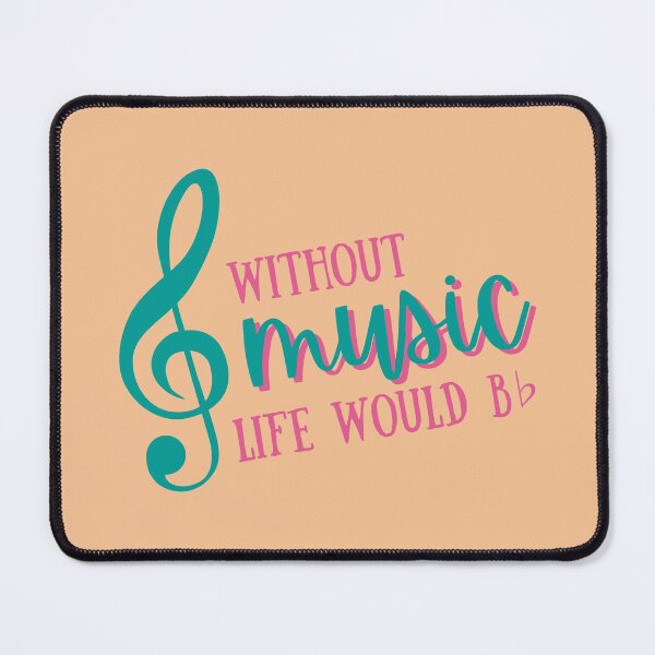 Item preview, Without music life would b flat - Funny designed and sold by ElectricFangs.
